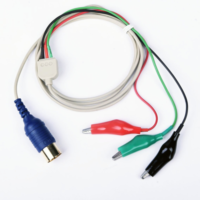 El EMG protegió los clips de cocodrilo con 3 el cable del conector del dinar del perno del cocodrilo 5