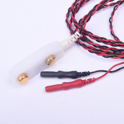 La distancia del electrodo 25m m de la barra de la grabación del EMG coloreó blanco con dos ventajas