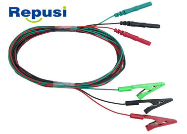 Tab Surface Alligator Clip Leads en área de la neurología escoge con negro de los colores