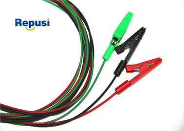 Tab Surface Alligator Clip Leads en área de la neurología escoge con negro de los colores