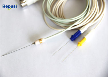 Cable del EMG del conector del estruendo de 5 Pin, cable protegido para el electrodo de la aguja de Concertric