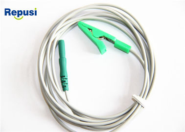 Longitud reutilizable 3pcs del clip de cocodrilo el 150m del ECG/ECG de REPUSI por sistema