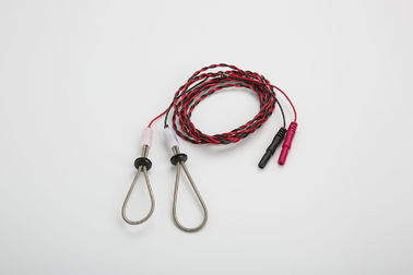 Rojo sensorial del espacio en blanco del par trenzado del electrodo del lazo del finger del representante -1.5R Resusable EMG