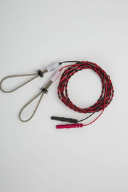 Rojo sensorial del espacio en blanco del par trenzado del electrodo del lazo del finger del representante -1.5R Resusable EMG