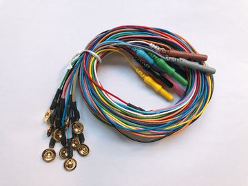 Oro reutilizable del electrodo de la taza de REPUSI EEG plateado con 12 clors