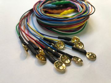 El electrodo disponible REPD-1.5PC de la taza de EEG plateó AgCl con 10 colores