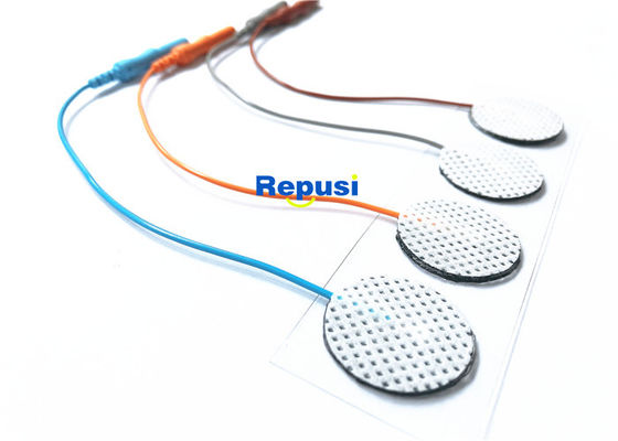 4 electrodos superficiales disponibles del EMG del sensor DISCOS AG AgCl con el alambre del 10cm