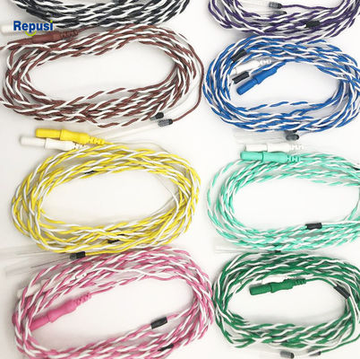 Electrodos estéril disponibles coloreados de la aguja del EMG Subdermal del alambre de la torsión