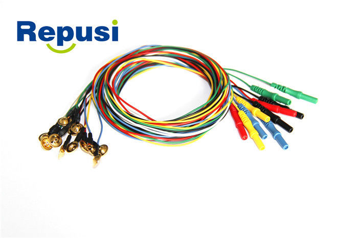Tamaño del electrodo 10m m de la taza de REP21 EEG diámetro de alambre de 1.2m m/de 2.0M M