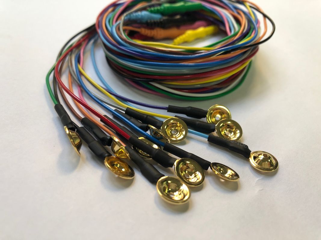 El electrodo disponible REPD-1.5PC de la taza de EEG plateó AgCl con 10 colores